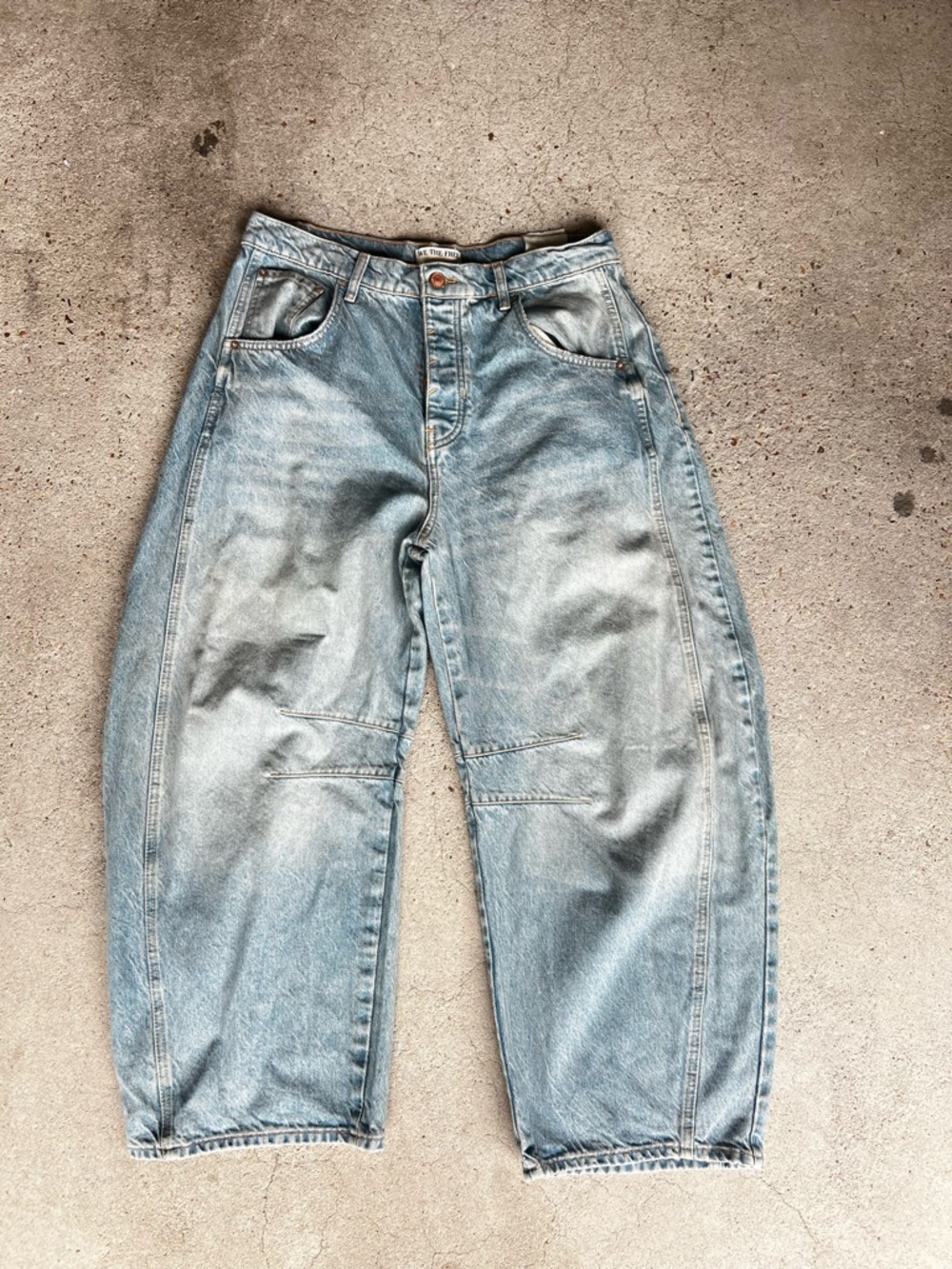 NWT free people good luck barrel jeans